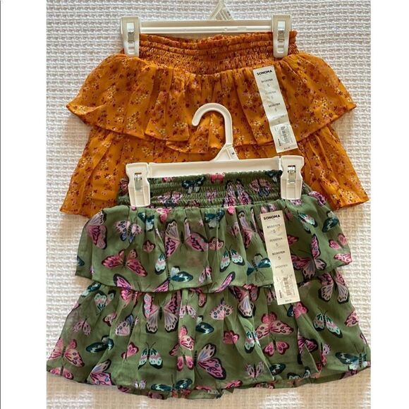 SONOMA FOR LIFE Smocked Tulip Hem Scooter Skirts 5 - Picture 1 of 6